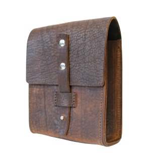 Ledertasche Messengerbag Dunkelbraun