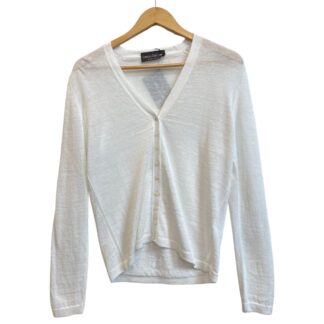 Fabrizio Del Carlo - Strickjacke - Damen handgestrickt - Weiß