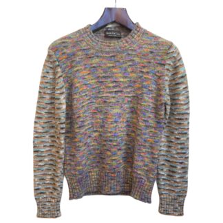 Fabrizio Del Carlo - Wollpullover - Herren handgestrickt - bunt meliert