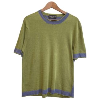 Fabrizio Del Carlo - Herren T-Shirt - gestrickt - grün/ blau
